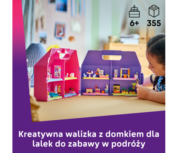 LEGO FRIENDS 42697 Kreatywna walizka z domkiem dla lalek - 1529777 - zdjęcie 4